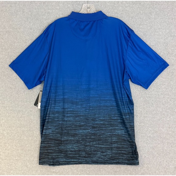 NEW! Colosseum Pitt Panthers Golf Polo Shirt Mens XL Blue Black Lightweight NWT - Picture 2 of 9